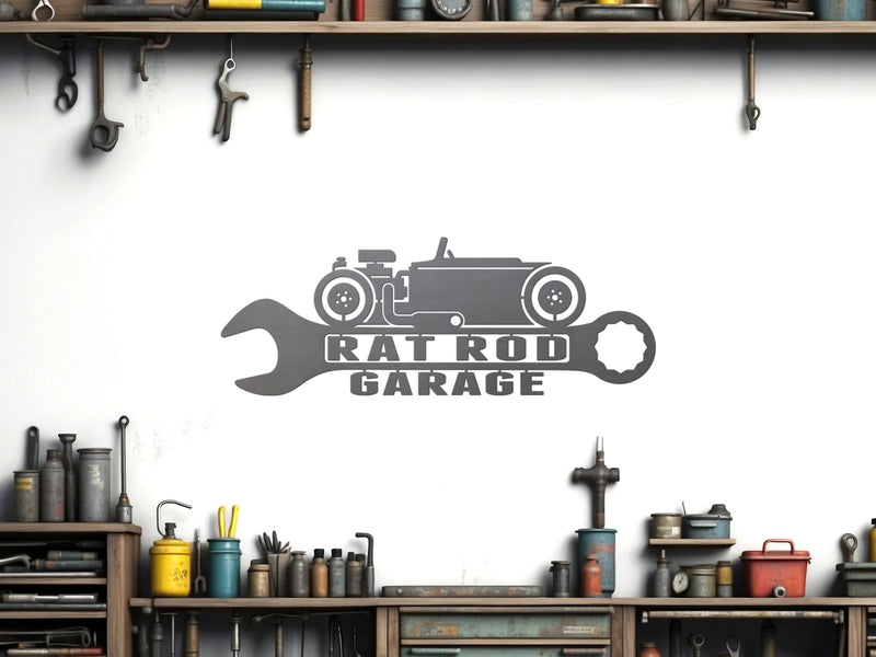 Rat Rod Garage Truck Sign