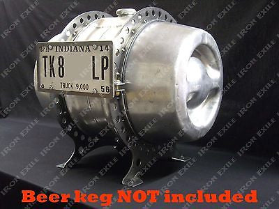 Beer Keg Gas Tank Mounting Brackets RAW STEEL