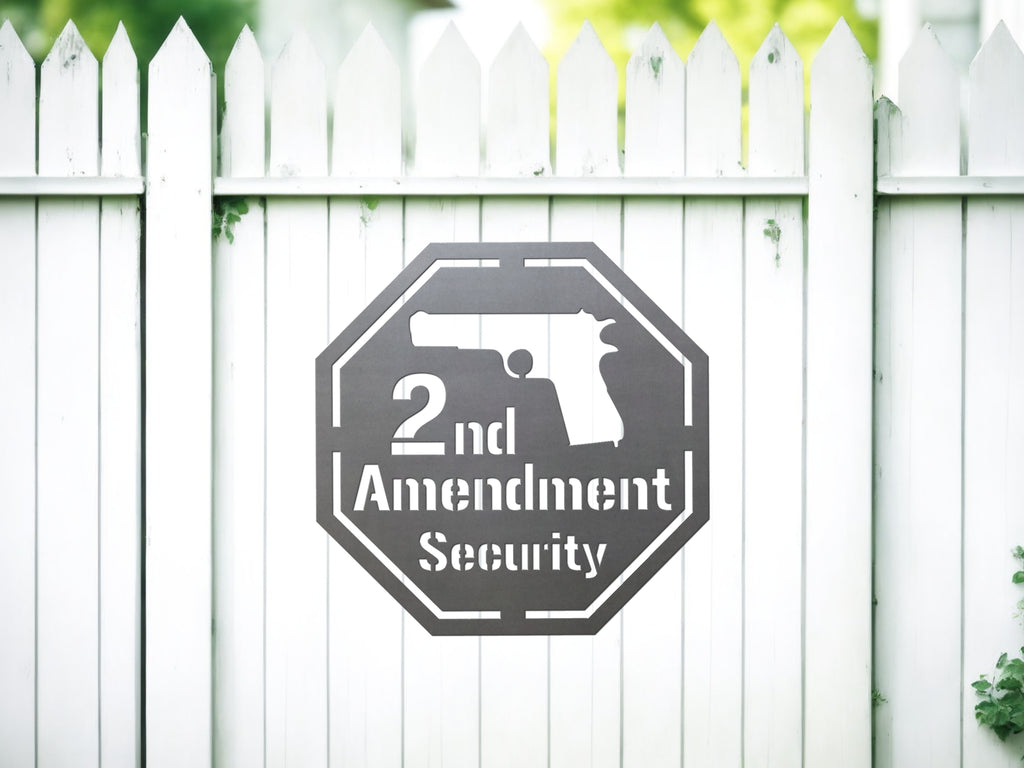 2nd Amendment Security Sign