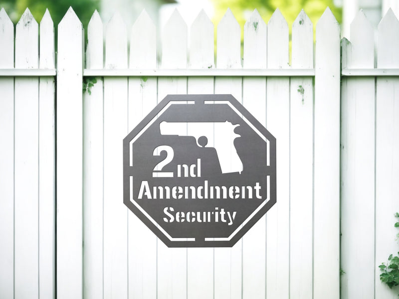 2nd Amendment Security Sign