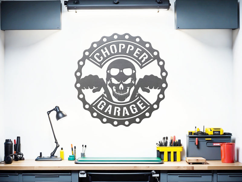 Chopper Garage Sign