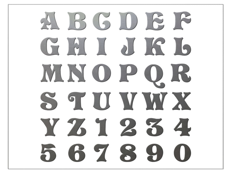 4" Tall Classic Style Number