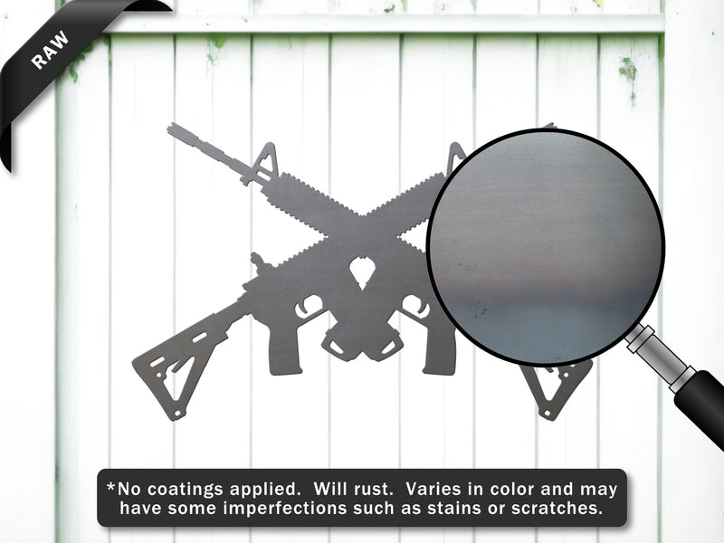 Crossed AR15 Guns