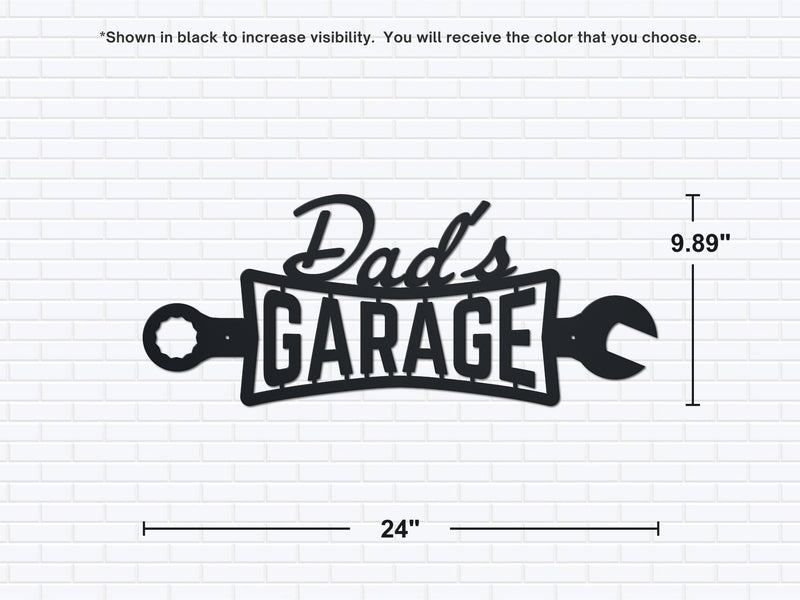Dads Garage Wrench Sign