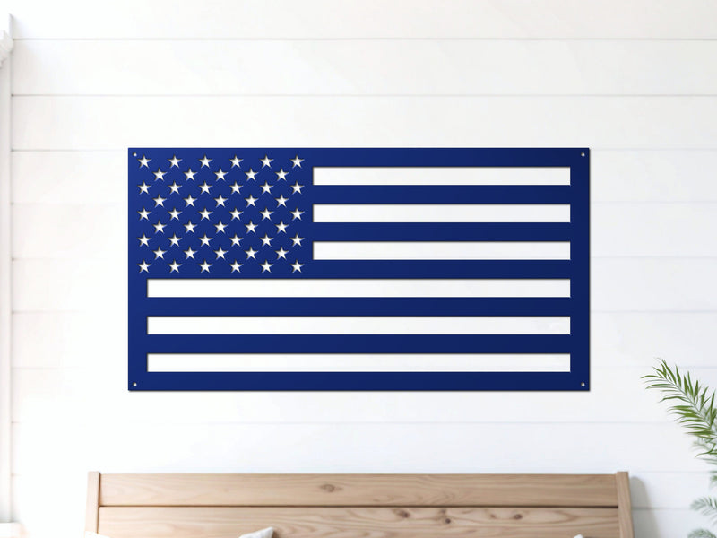 American Flag Metal Sign