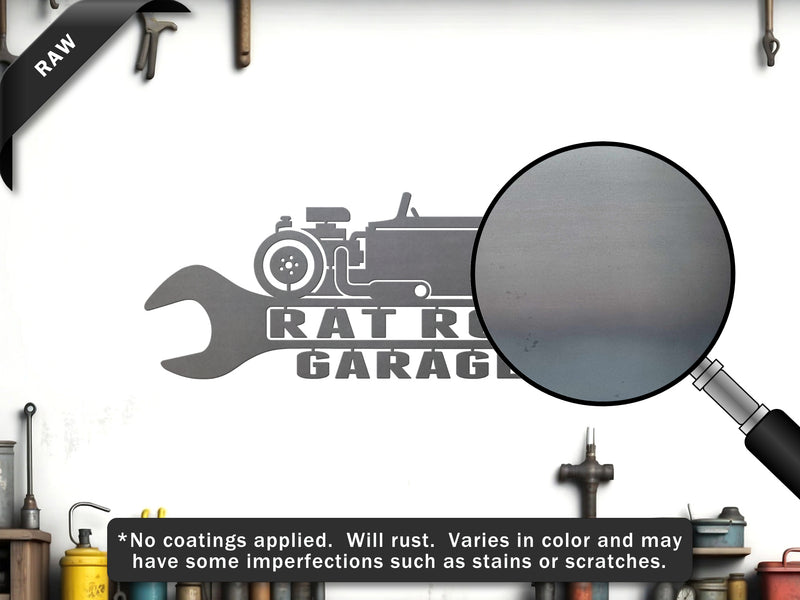 Rat Rod Garage Truck Sign
