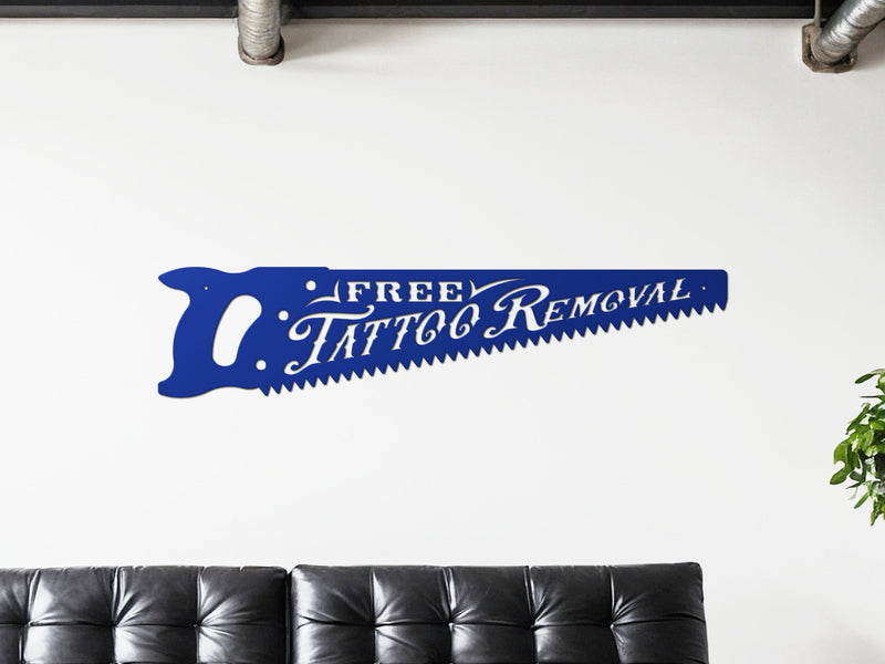 Tattoo Removal Metal Sign