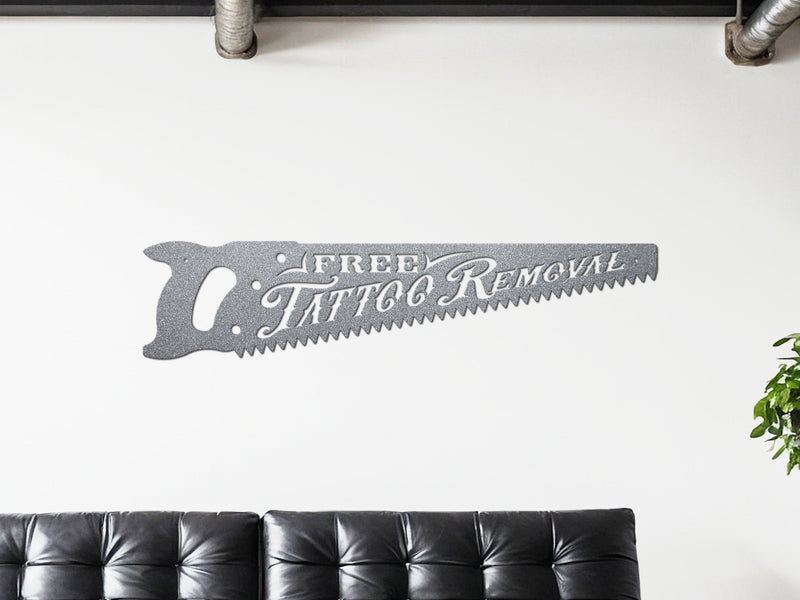 Tattoo Removal Metal Sign