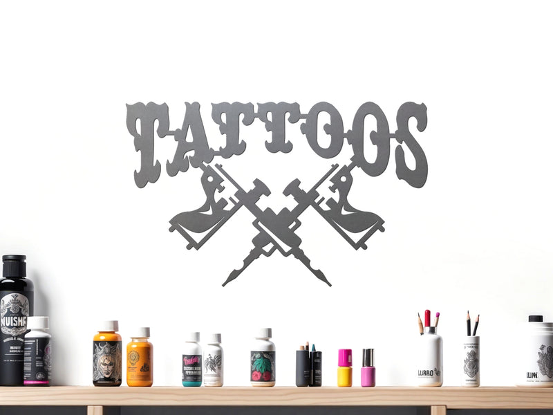 Tattoos Crossed Guns