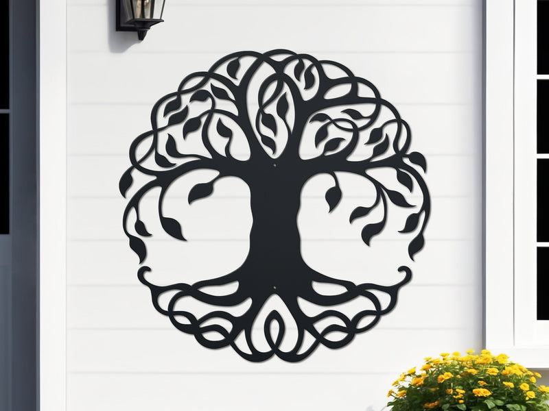 Tree of Life Metal Wall Art | Steel Indoor & Outdoor Wall Hanging Decor