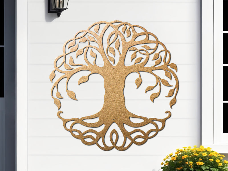 Tree of Life Metal Wall Art | Steel Indoor & Outdoor Wall Hanging Decor