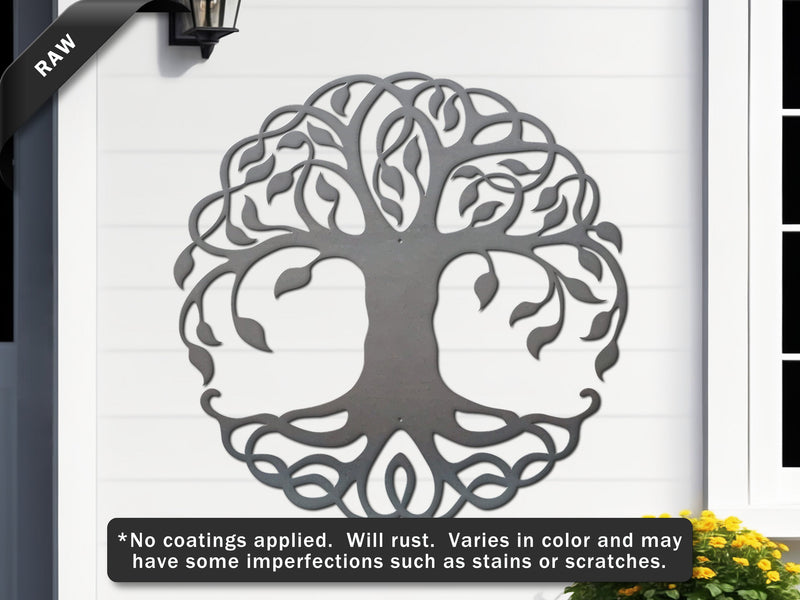 Tree of Life Metal Wall Art | Steel Indoor & Outdoor Wall Hanging Decor