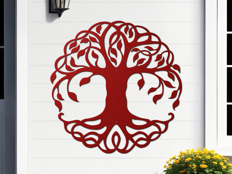 Tree of Life Metal Wall Art | Steel Indoor & Outdoor Wall Hanging Decor