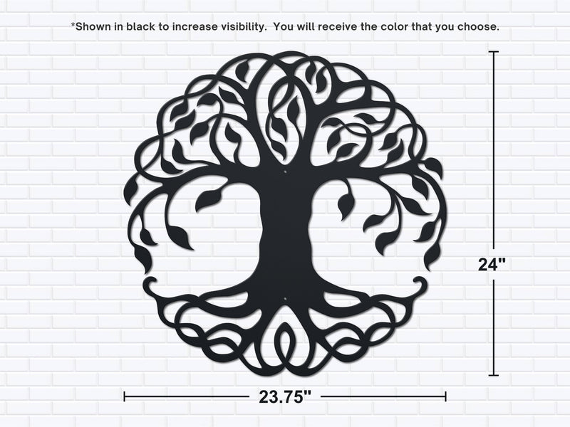 Tree of Life Metal Wall Art | Steel Indoor & Outdoor Wall Hanging Decor