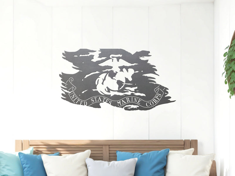 USMC TATTERED FLAG