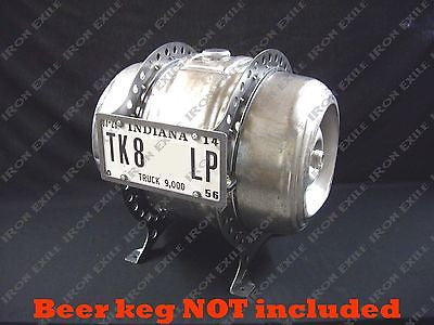 Beer Keg Gas Tank Mounting Brackets RAW STEEL