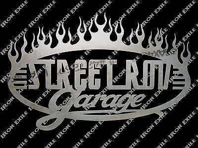 Street Rod Garage Flames
