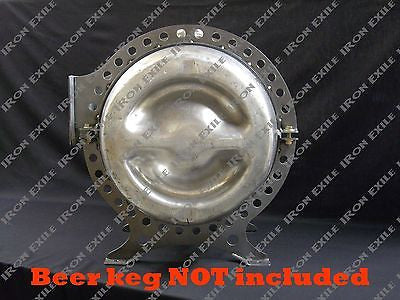 Beer Keg Gas Tank Mounting Brackets RAW STEEL