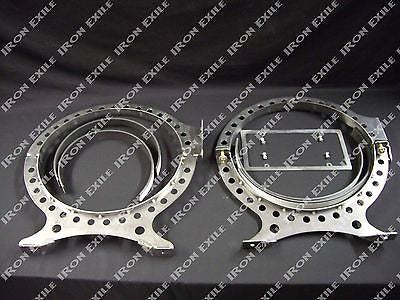 Beer Keg Gas Tank Mounting Brackets RAW STEEL