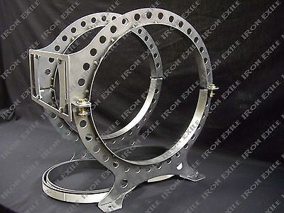 Beer Keg Gas Tank Mounting Brackets RAW STEEL