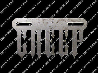 Creep Motorcycle License Plate Frame Topper