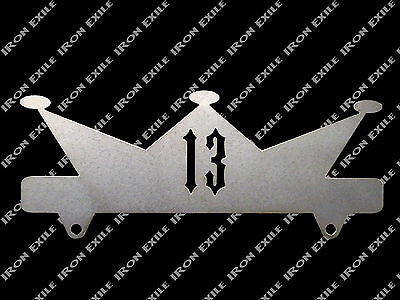 13 Crown License Plate Topper
