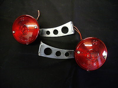 Universal Hot Rat Rod Tail lights & Brackets